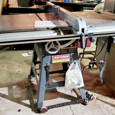 CRAFTSMAN PROFESSIONAL STATIONARY TABLE SAW - WORKS GREAT