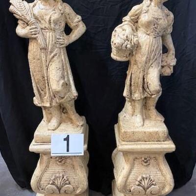 LOT#1: Tuscan Style Statues