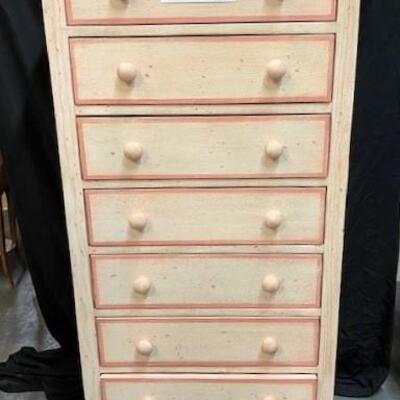 LOT#10: 7 Drawer Painted Lingerie Chest