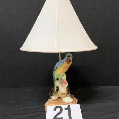 LOT#21: Parrot Lamp