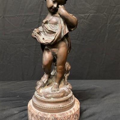 LOT#24: Theodore & Alexander Bronze Cherub #1