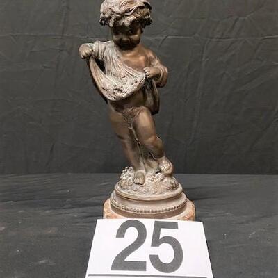 LOT#25: Theodore & Alexander Bronze Cherub #2