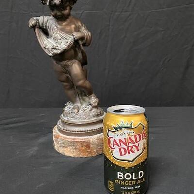 LOT#25: Theodore & Alexander Bronze Cherub #2