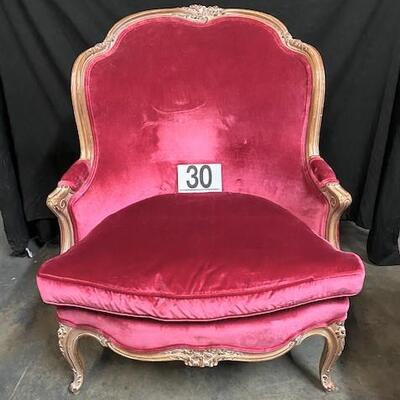 LOT#30: Provincial Style Parlor Chair