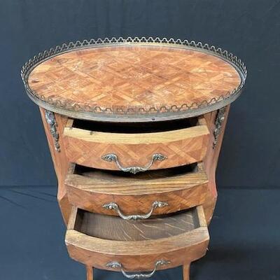 LOT#32: Believed to be Italian Marquetry Ormolu 