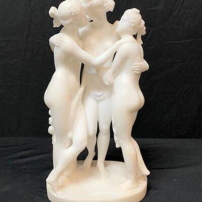 LOT#34: Alabaster 3 Graces in the Manner of Ruggeri