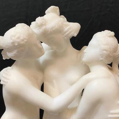 LOT#34: Alabaster 3 Graces in the Manner of Ruggeri