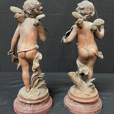 LOT#35: Weathered French Amour Violinist & Poet