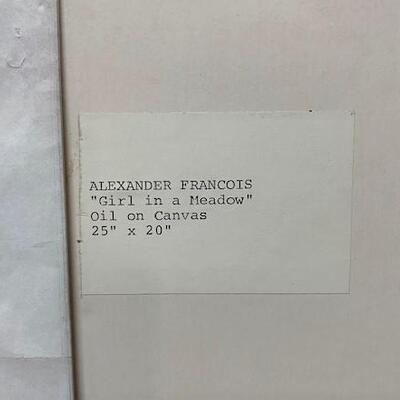 LOT#39: "Girl in a Meadow" by Alexandre Francois