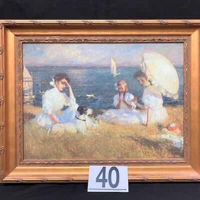 LOT#40: "Summer Afternoon" by Frank Benson
