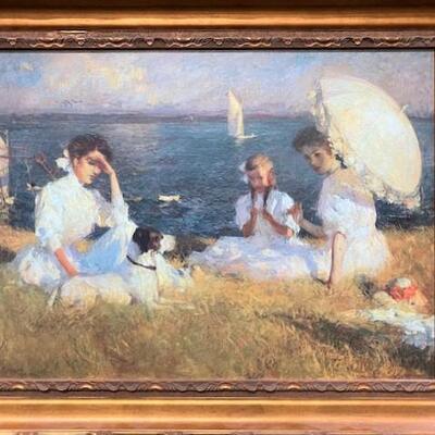 LOT#40: "Summer Afternoon" by Frank Benson