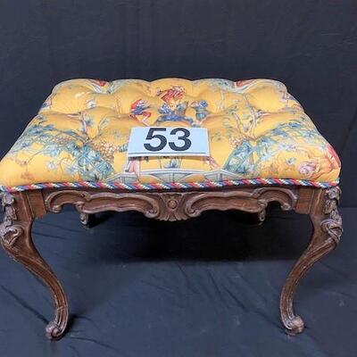 LOT#53: Rococo Style Bench 