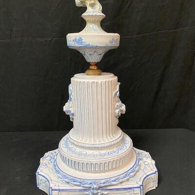 LOT#68: Signed "Galle; Nancy, France" Porcelain Clock