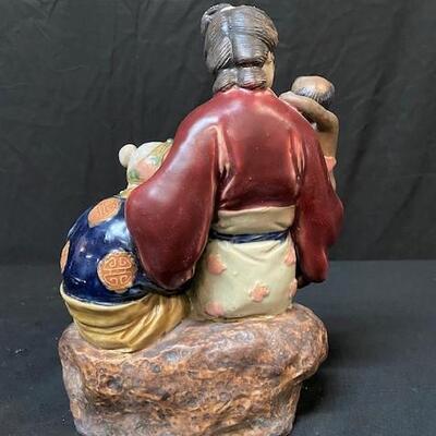 LOT#70: Breastfeeding Asian Ceramic Figure