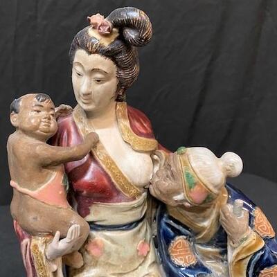 LOT#70: Breastfeeding Asian Ceramic Figure