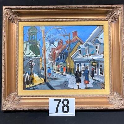 LOT#78: Contemporary Oil on Canvas