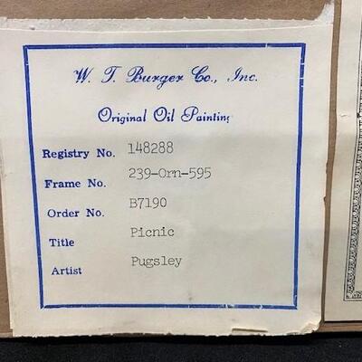 LOT#88: Barbara Pugsely Marked Original Oil Painting