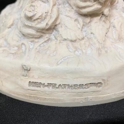 LOT#96: Hen-Feathers Ceramic Cherub