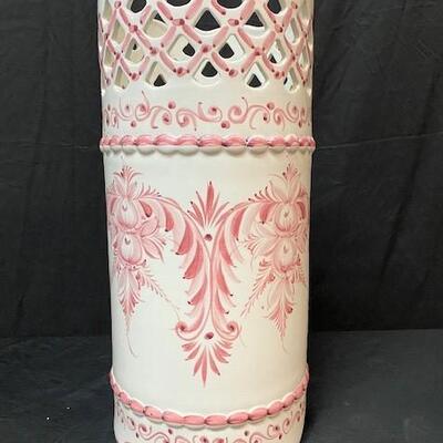 LOT#99: Pierced Hand-painted RCCL Umbrella Stand