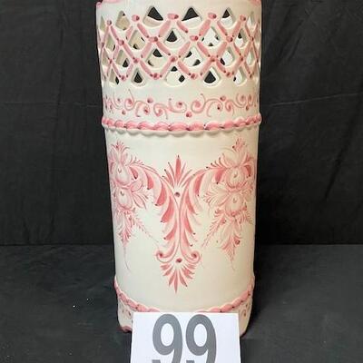 LOT#99: Pierced Hand-painted RCCL Umbrella Stand
