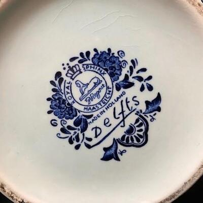 LOT#107: Pair of Deep Blue Colored Delft