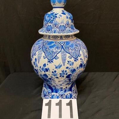 LOT#111: Covered Delft Urn