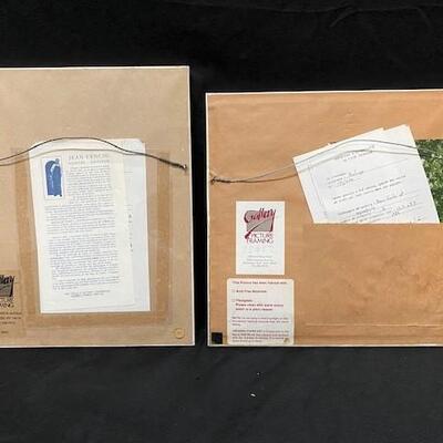 LOT#114: Pair of Jean Cencig "Quebec" Signed Etchings