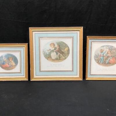 LOT#141: Believed to be JB Huett Hand-colored Lithographs