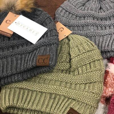Lot 36 NWT Five CC Beanies, One Scarf