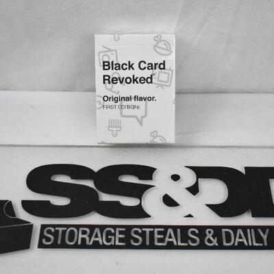 Black Card Revoked Card Game for Ages 13+ First Edition, $16 Retail - New