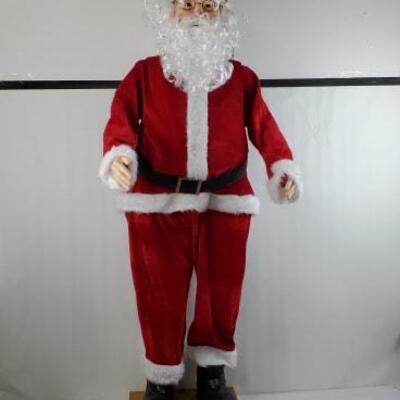 Holiday Time Dancing Santa Outdoor Christmas Decor, 5.8 ft - New
