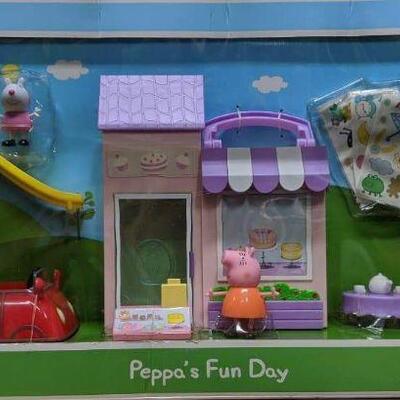 Peppa Pig Exclusive Fun Day Value Box, Bakery, Car, Pinata Party, Stickers - New