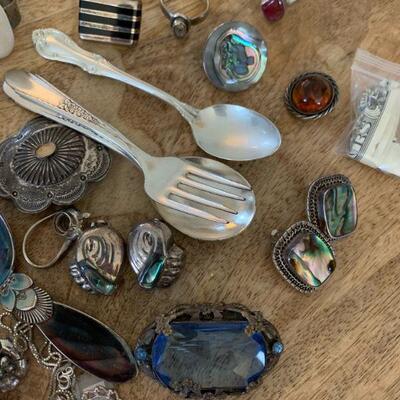 Mixed lot of Sterling Jewelry / Victorian and other