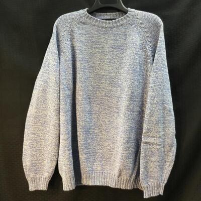 Faconnable® Heathered Pullover Sweater LG