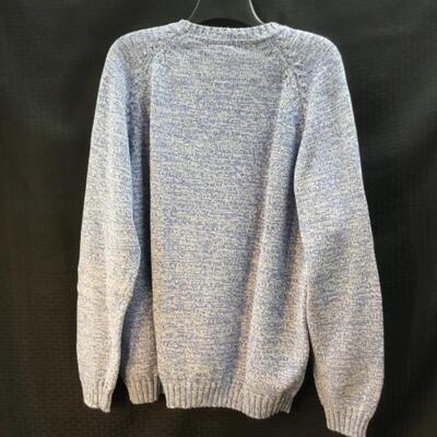 Faconnable® Heathered Pullover Sweater LG
