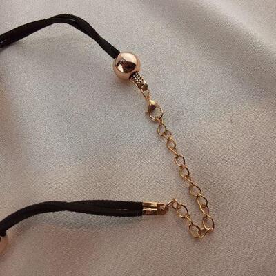 Yellow and Goldtone Circles Necklace
