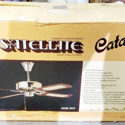 SATELLITE CATALINA VINTAGE CEILING FAN - NEW 