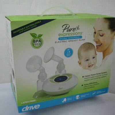 Pure Expressions Dual Channel Electric Pump, BPA Free, Box Damaged - New
