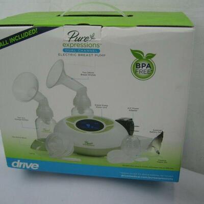Pure Expressions Dual Channel Electric Pump, BPA Free, Box Damaged - New