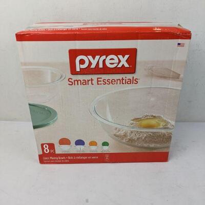 Pyrex 8-Piece Smart Essentials Mixing Bowl Set - New