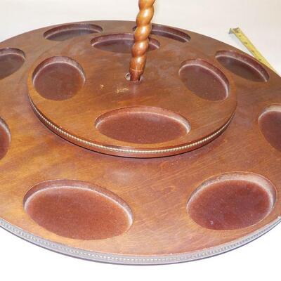 Teak Wood Lazy susan server.