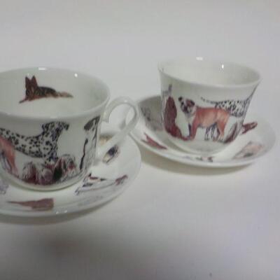 His and Hers Dog Cup and saucers.