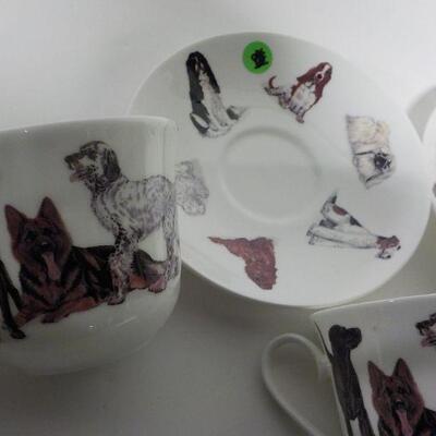 His and Hers Dog Cup and saucers.