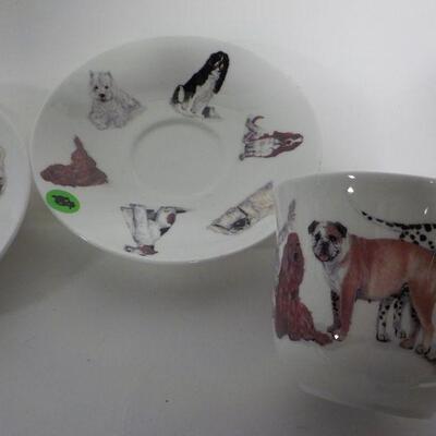 His and Hers Dog Cup and saucers.