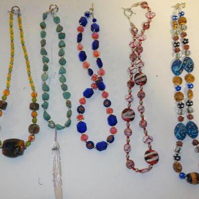 New Hand made south western necklaces combo real and manufactures stones.