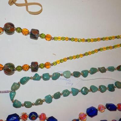 New Hand made south western necklaces combo real and manufactures stones.