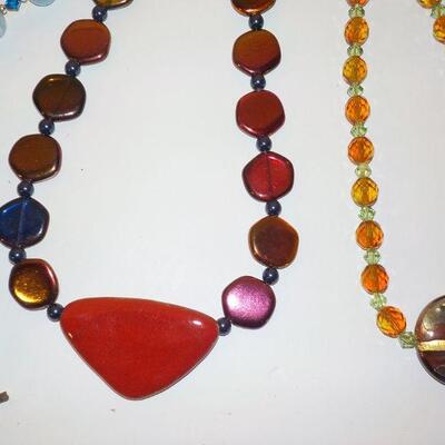 South west  precious  stone and synthetic stone necklaces.