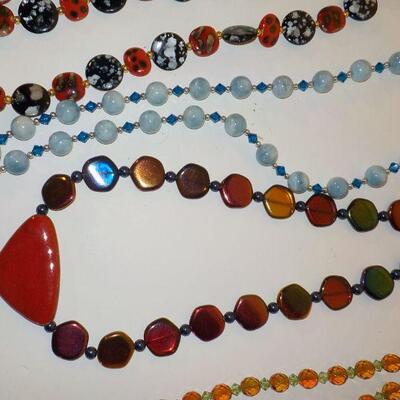 South west  precious  stone and synthetic stone necklaces.