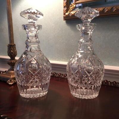 Pair of Waterford decanters  