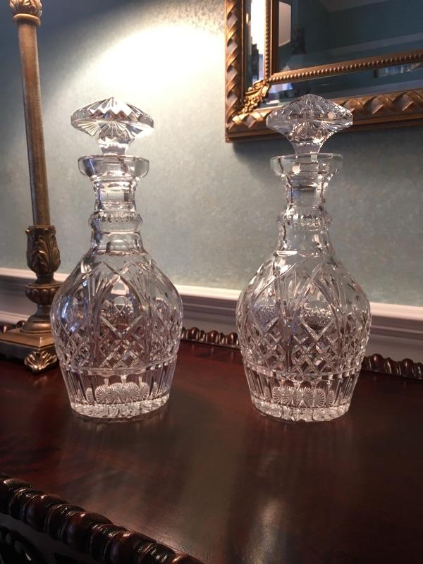 Pair of Waterford decanters